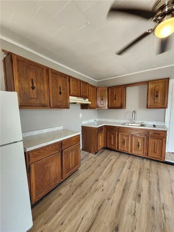 Interior, Kitchen, Wood Texture Flooring