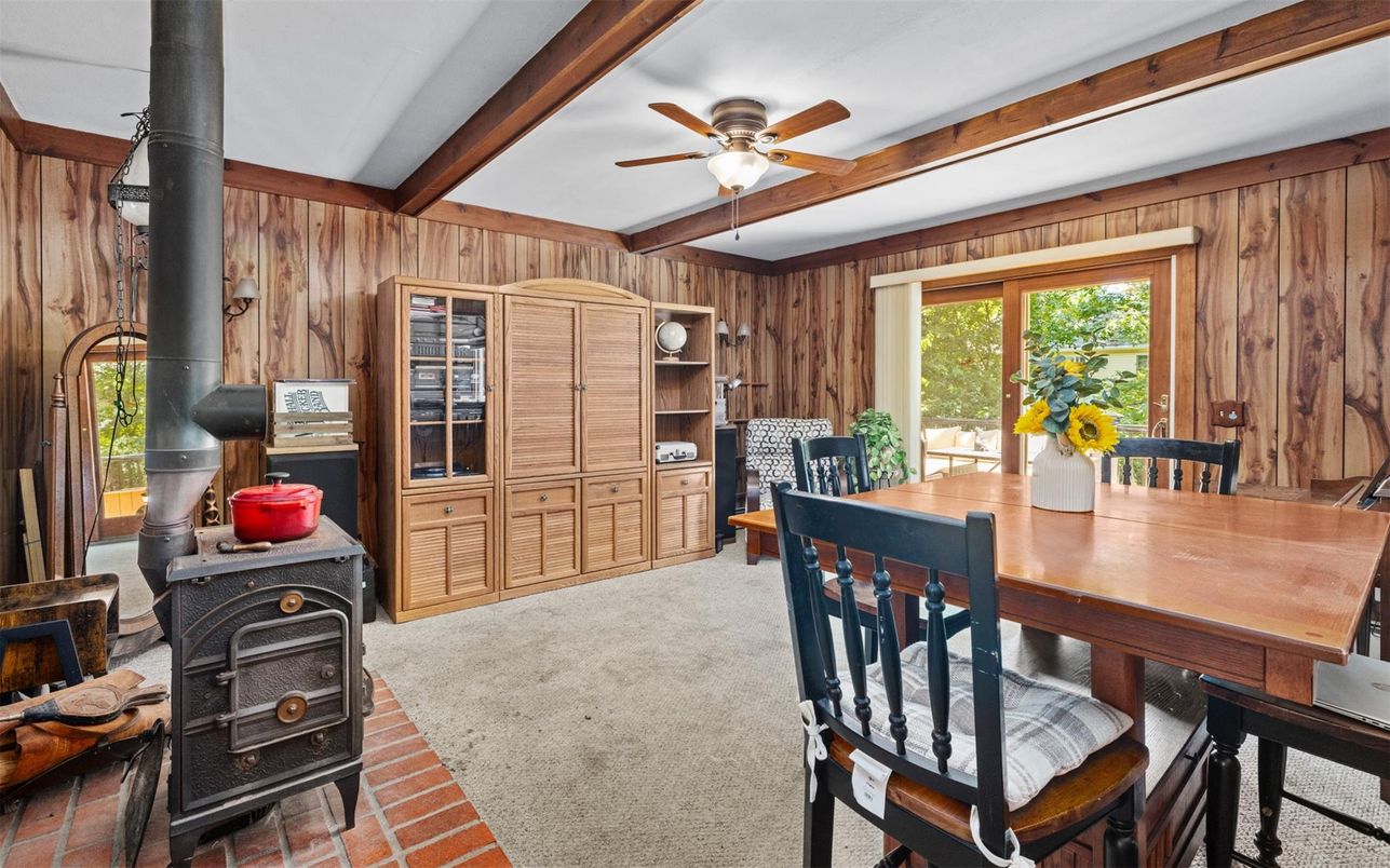 Dining room, Interior, Wooden Walls