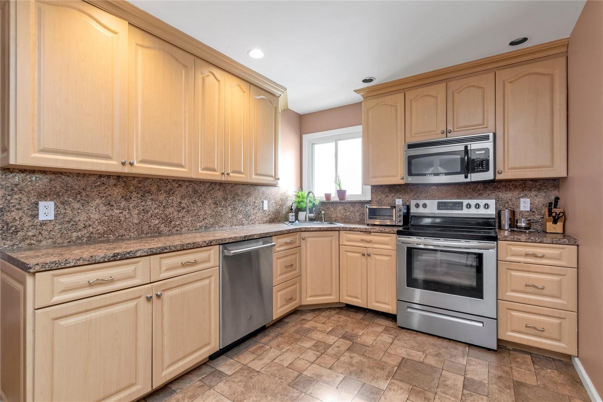 Interior, Kitchen, Recessed Lighting, Stainless Steel Appliances