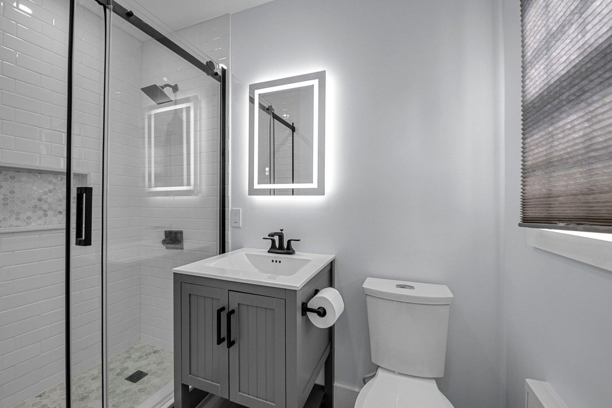 Bathroom, Glass Shower, Interior