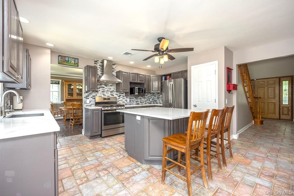 Interior, Kitchen, Recessed Lighting, Stainless Steel Appliances
