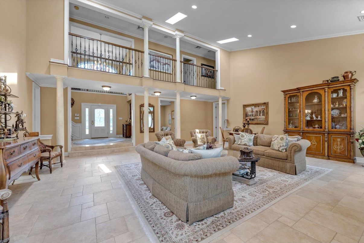 Interior, Living room, Recessed Lighting