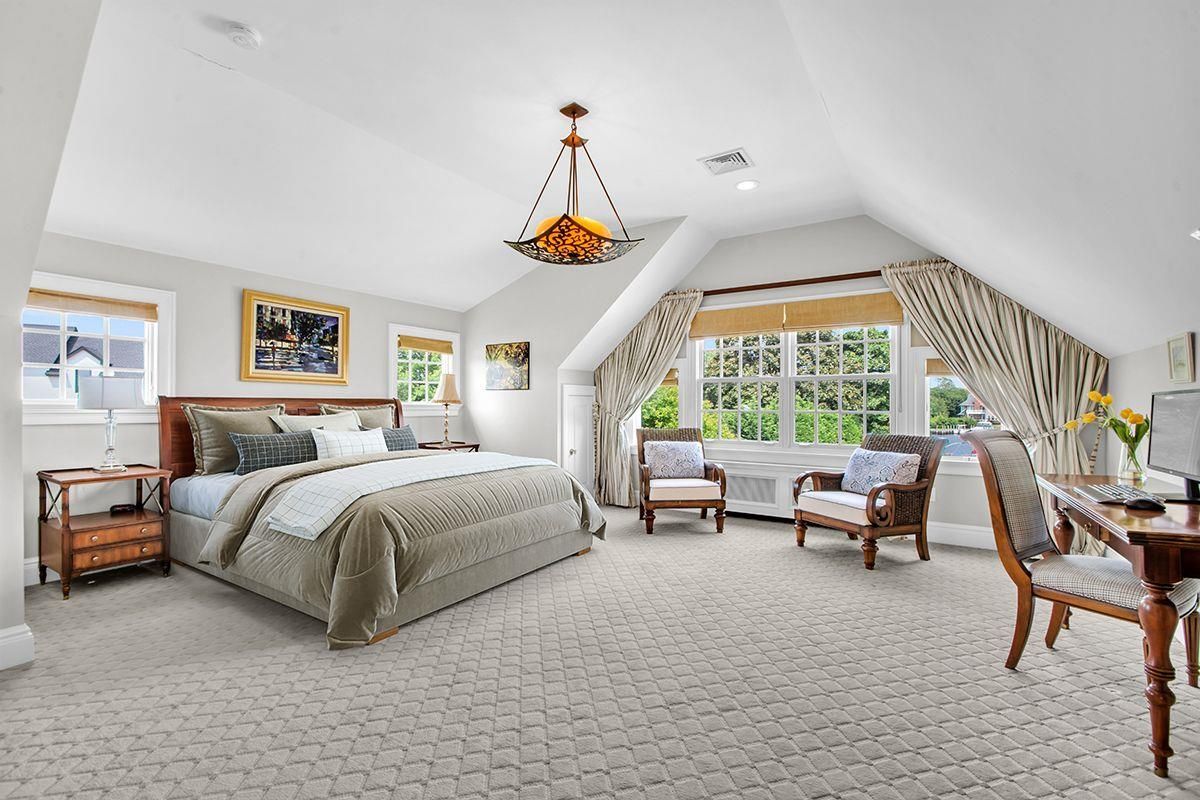 Bedroom, Interior, Pendant Lights, Recessed Lighting