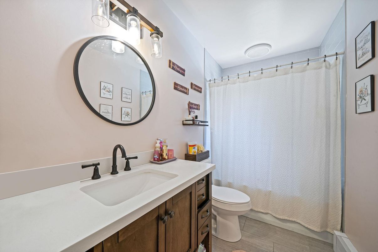 Bathroom, Interior, Wood Texture Flooring