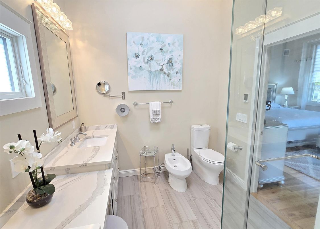 Bathroom, Dual Sink Vanities, Glass Shower, Interior
