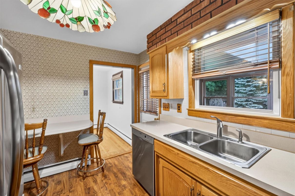 Interior, Kitchen, Wood Texture Flooring