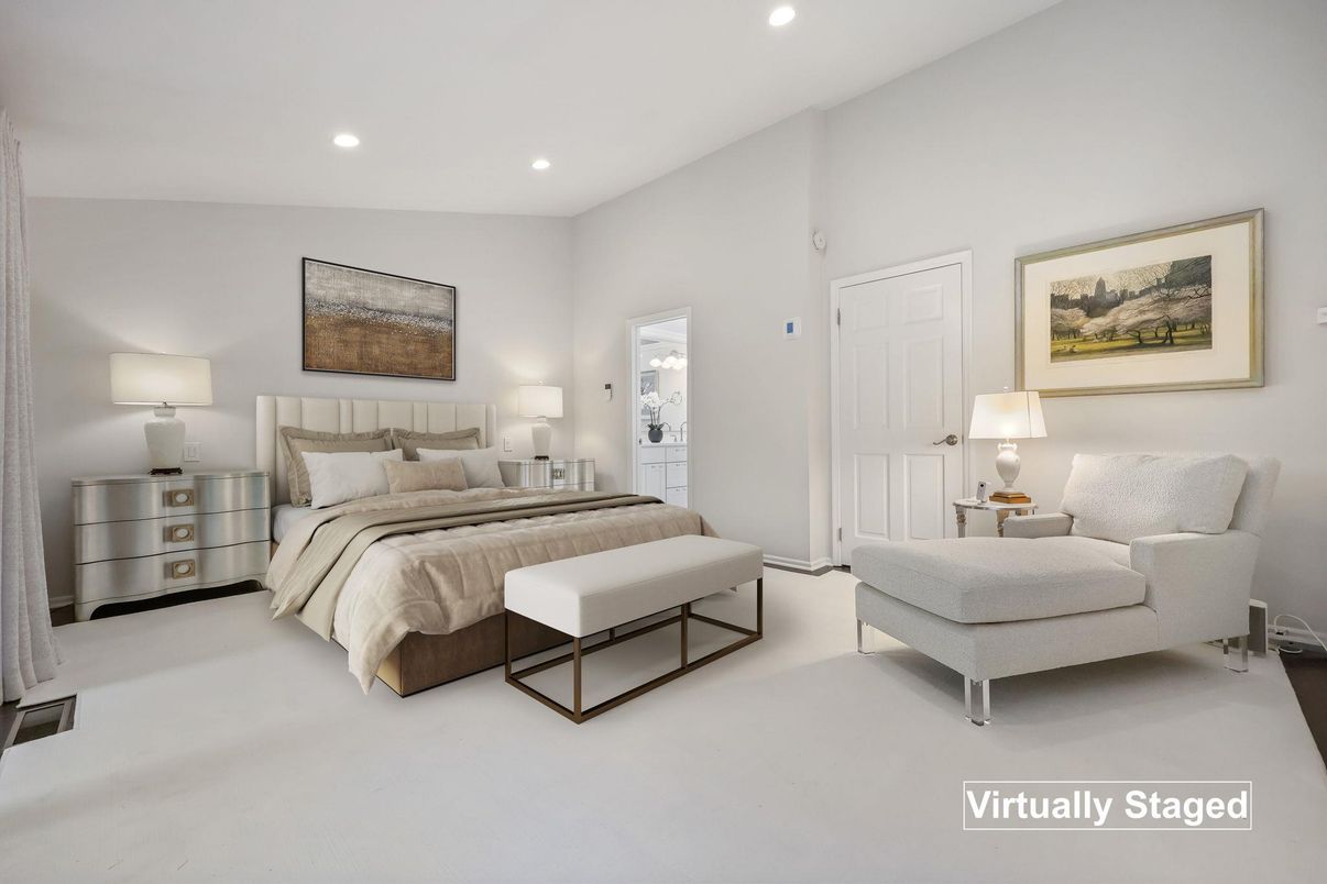 Bedroom, Interior, Recessed Lighting