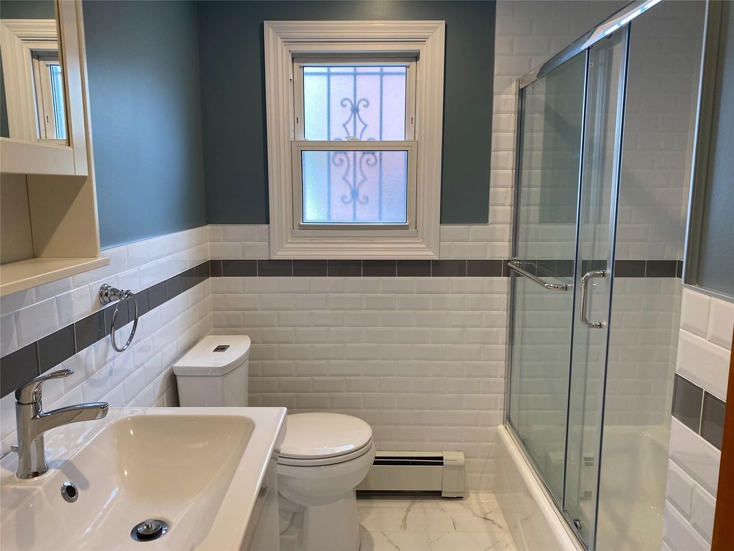 Bathroom, Glass Shower, Interior, Marble
