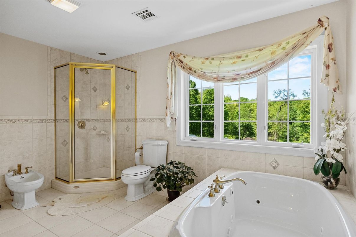 Bathroom, Glass Shower, Interior, Tile Countertops