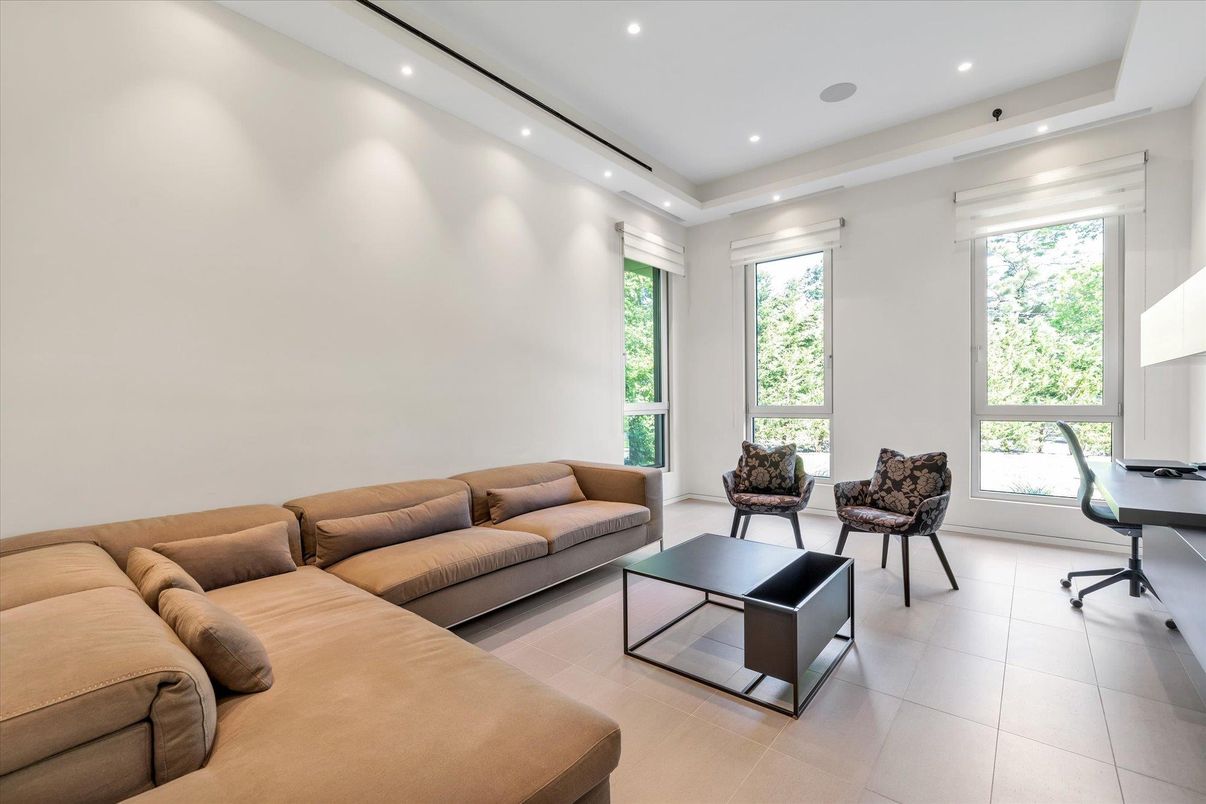 Interior, Living room, Recessed Lighting