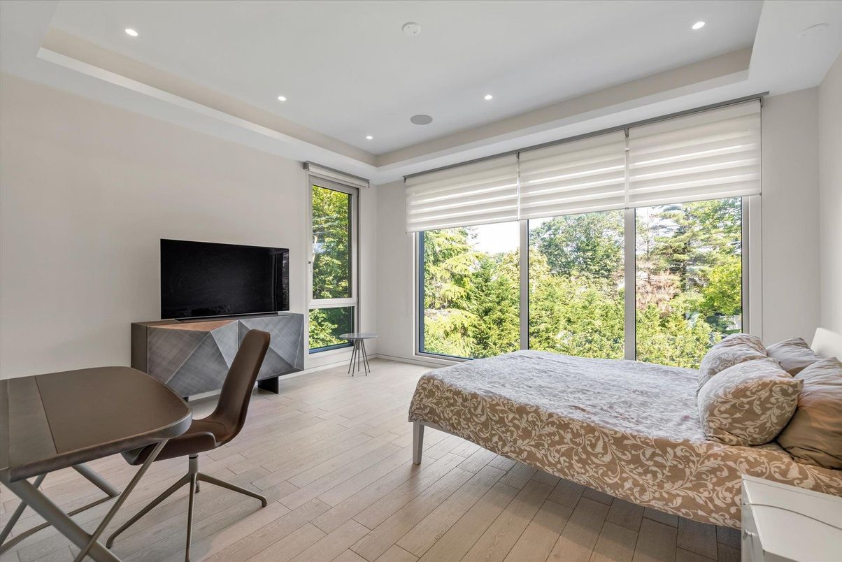 Bedroom, Home Office, Interior, Recessed Lighting, Wood Texture Flooring