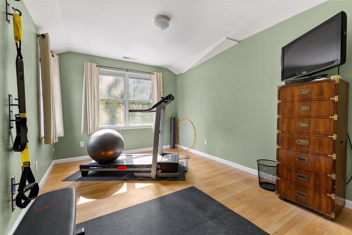 Fitness Equipment, Interior, Wood Texture Flooring