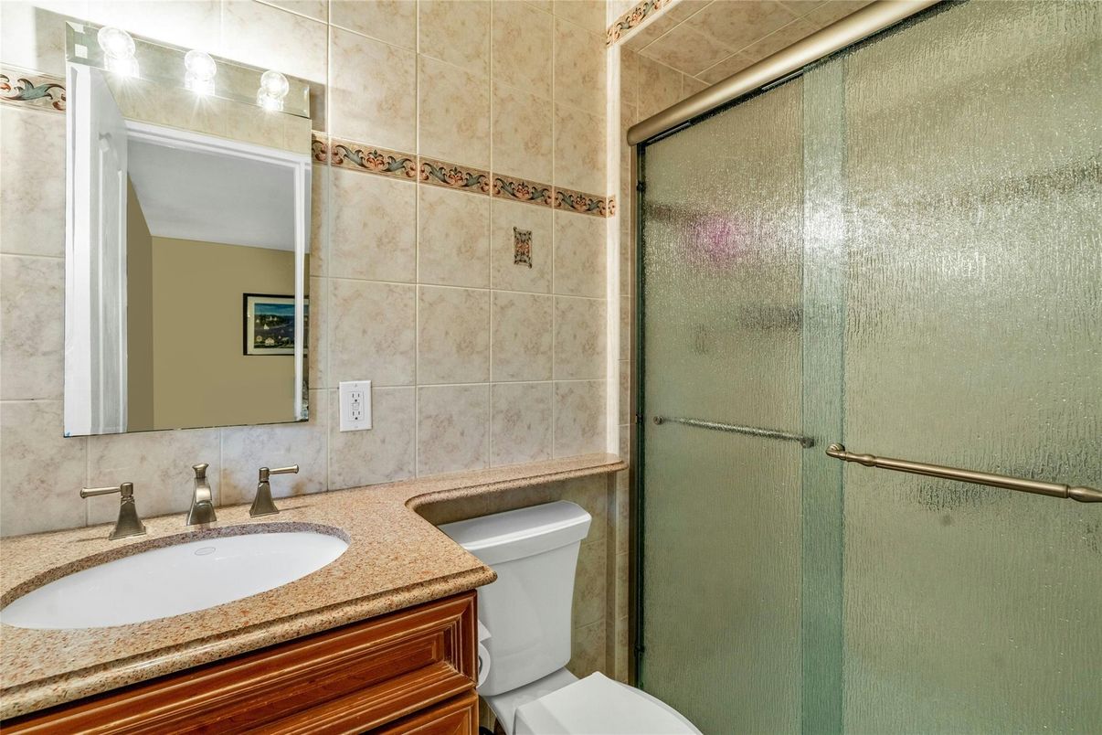 Bathroom, Glass Shower, Interior