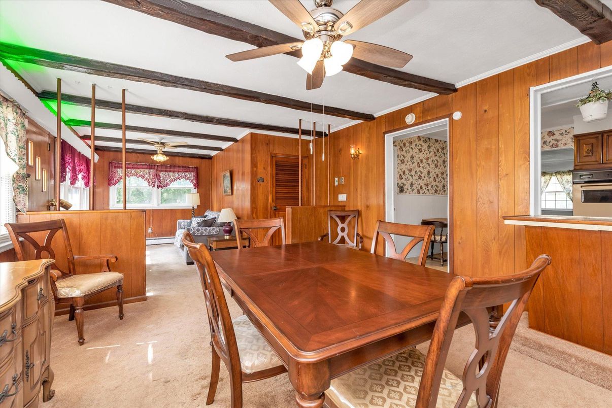 Dining room, Interior, Wooden Walls
