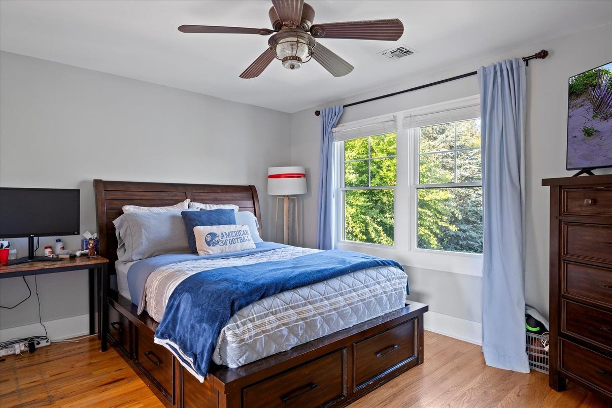 Bedroom, Interior, Wood Texture Flooring
