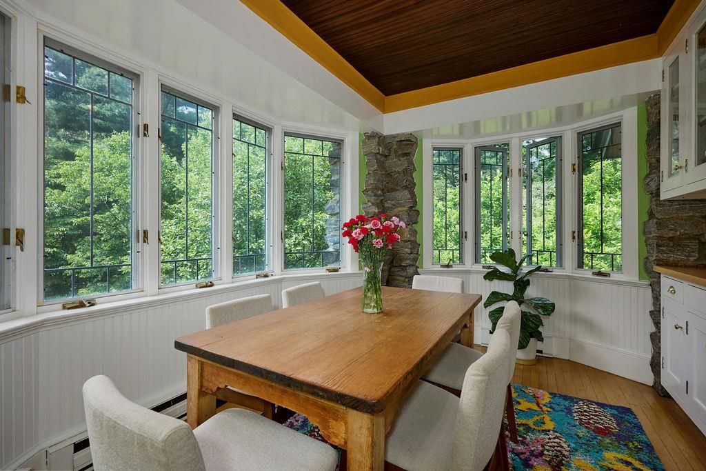 Dining room, Interior, Wooden Ceilings, Wood Texture Flooring