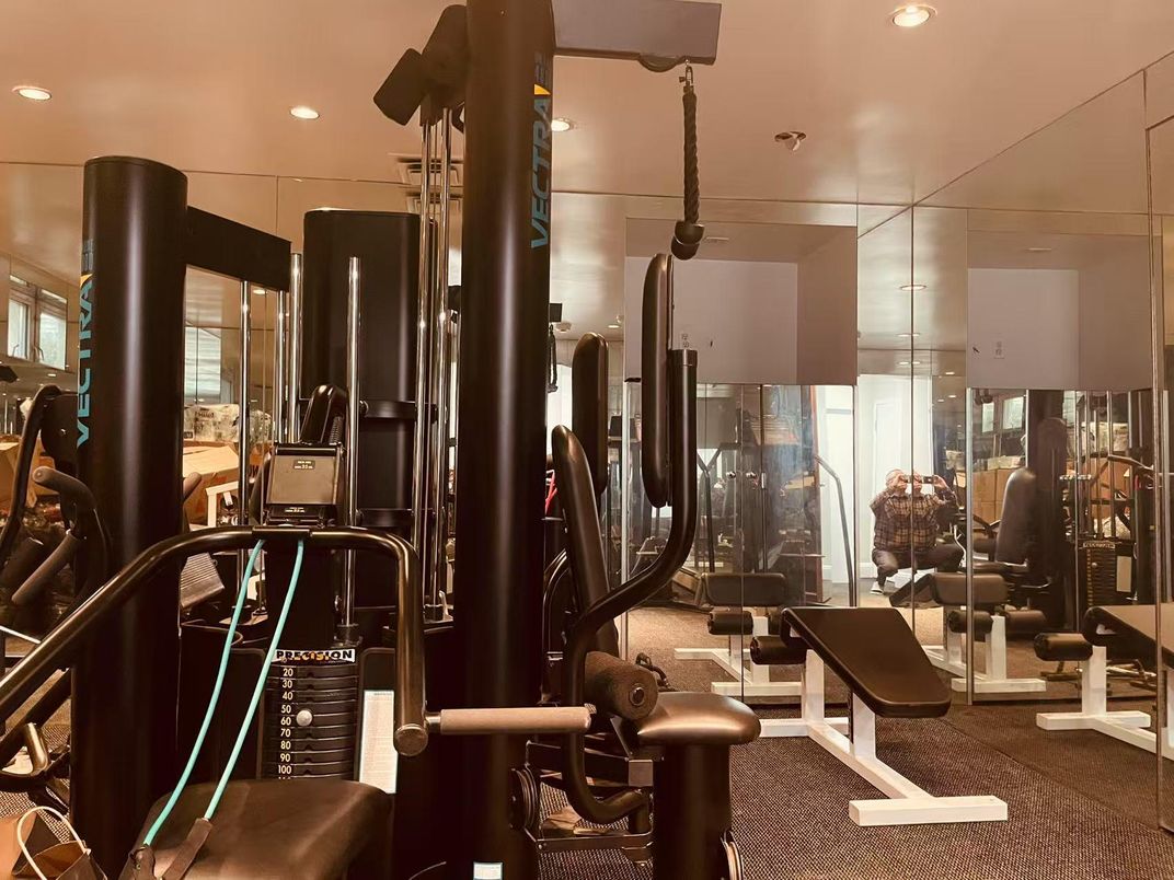 Fitness Equipment, Gym, Interior, Recessed Lighting