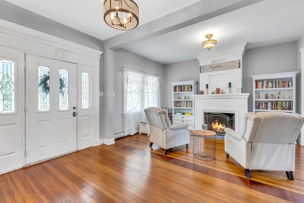Fireplace, Interior, Living room, Wood Texture Flooring