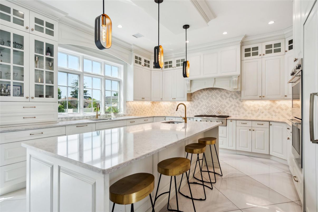 Interior, Kitchen, Pendant Lights, Recessed Lighting, Stainless Steel Appliances