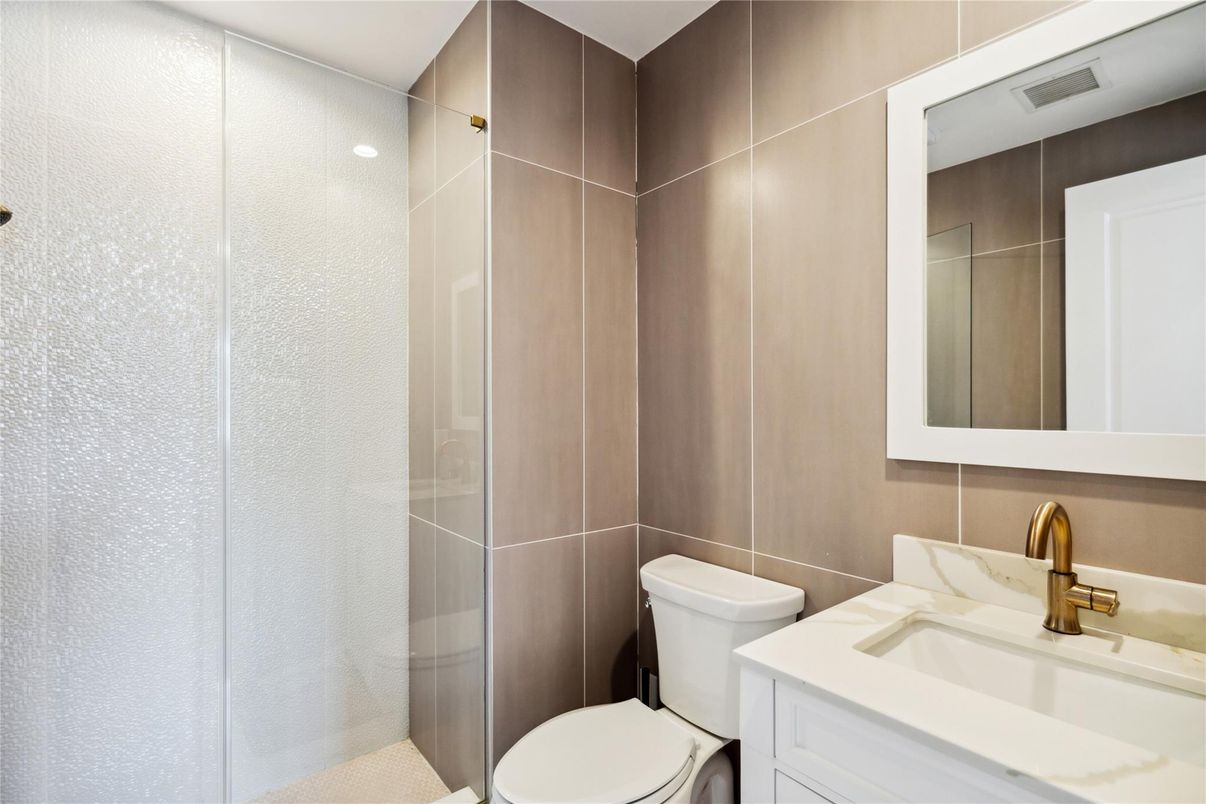 Bathroom, Glass Shower, Interior