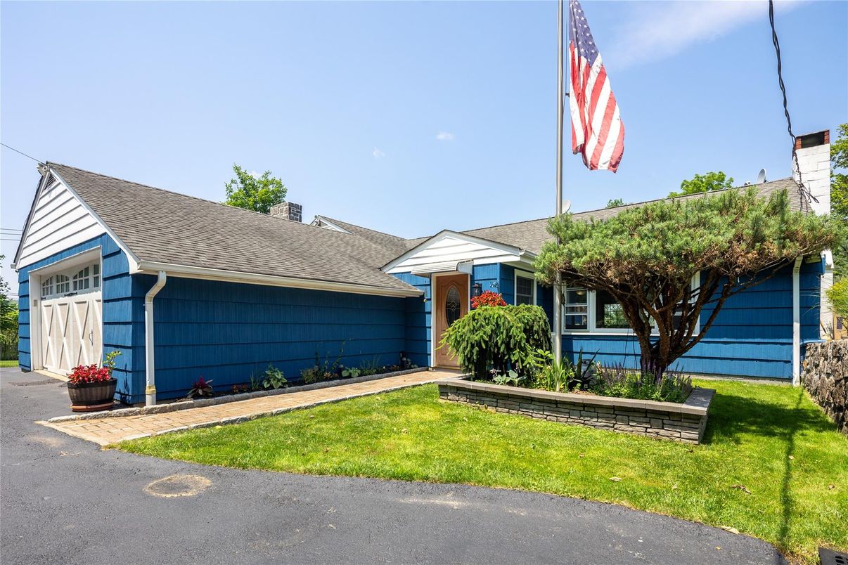 Attached, Backyard, Detached Garage, Exterior, Facade, Cape Cod