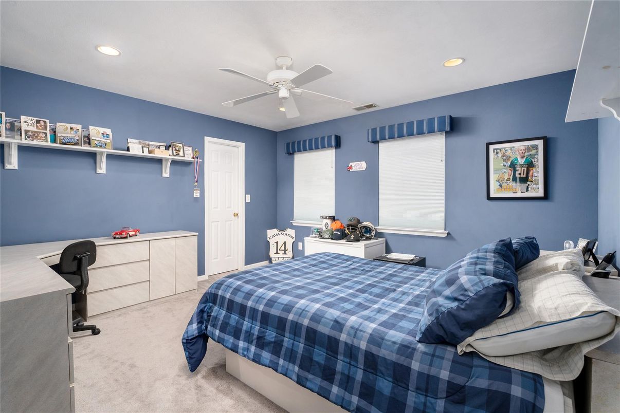 Bedroom, Interior, Recessed Lighting