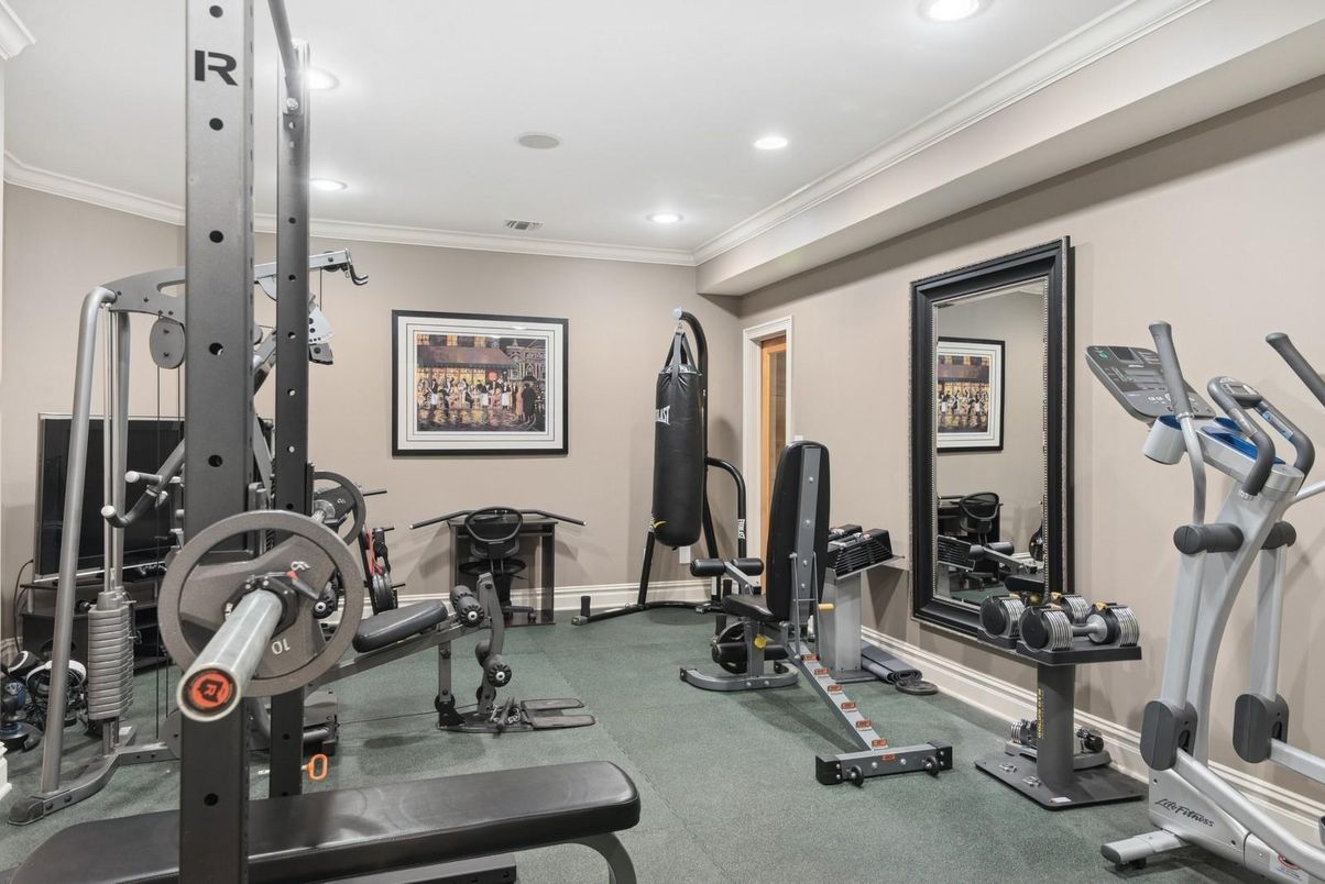 Fitness Equipment, Interior, Recessed Lighting