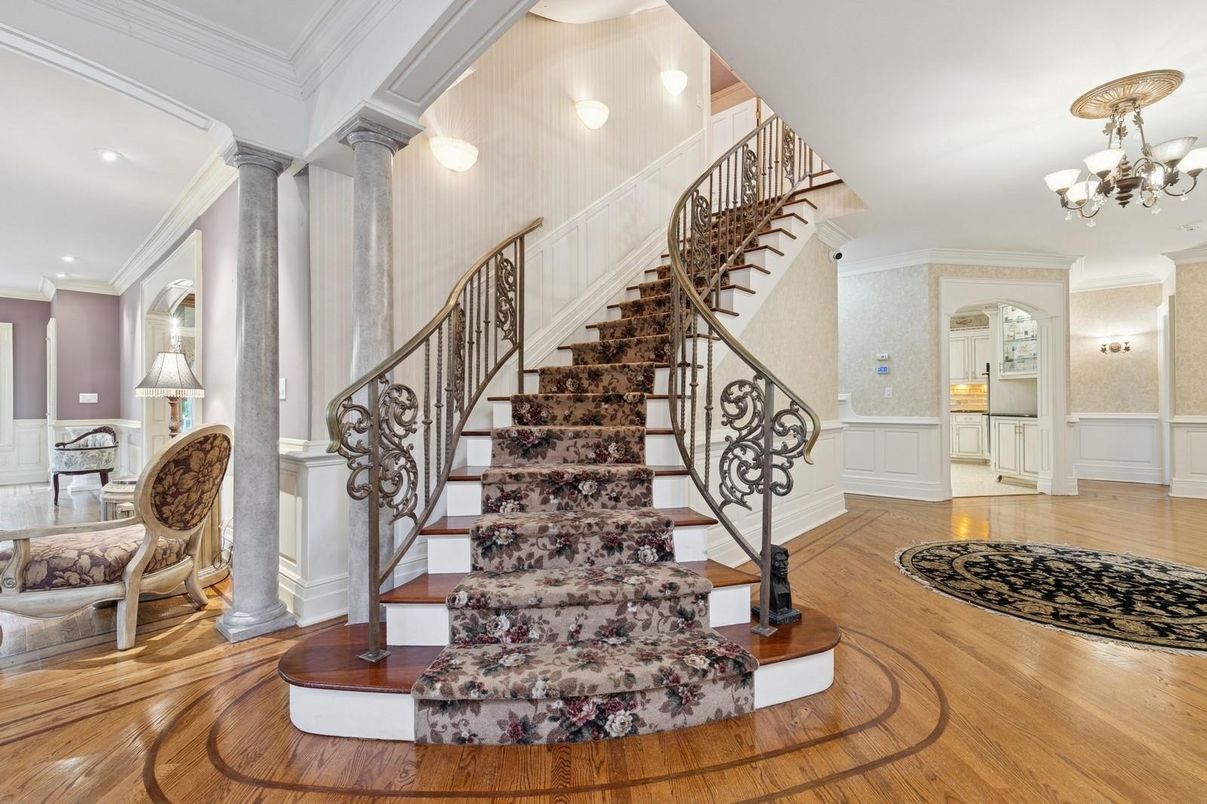 Chandelier, Interior, Pendant Lights, Recessed Lighting, Wood Texture Flooring