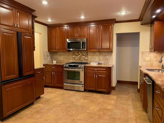 Interior, Kitchen, Recessed Lighting, Stainless Steel Appliances