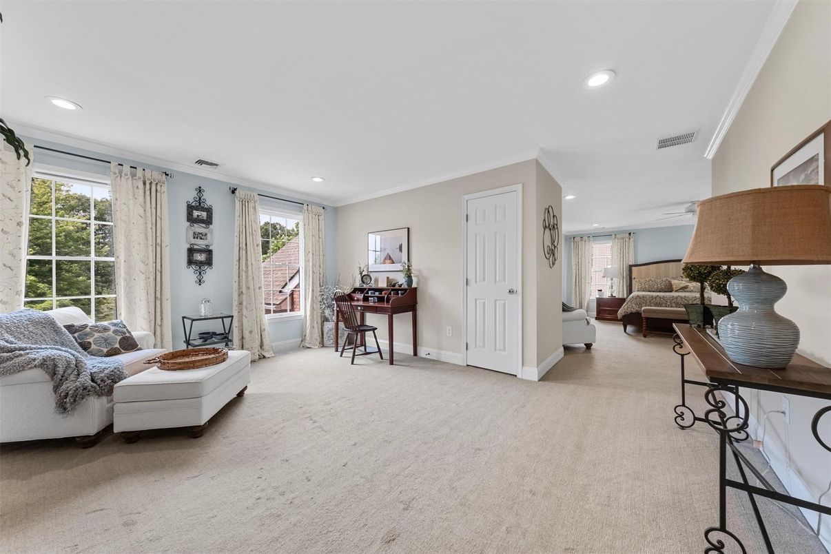 Interior, Living room, Recessed Lighting