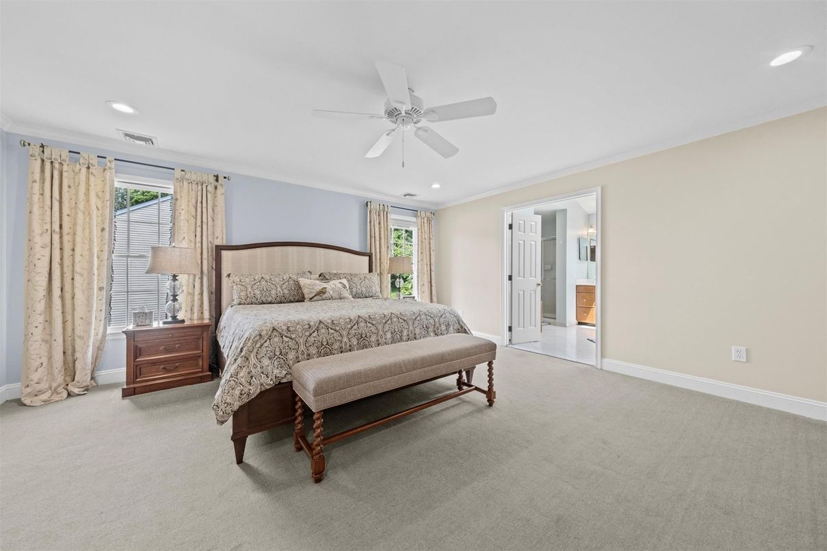 Bedroom, Interior, Recessed Lighting