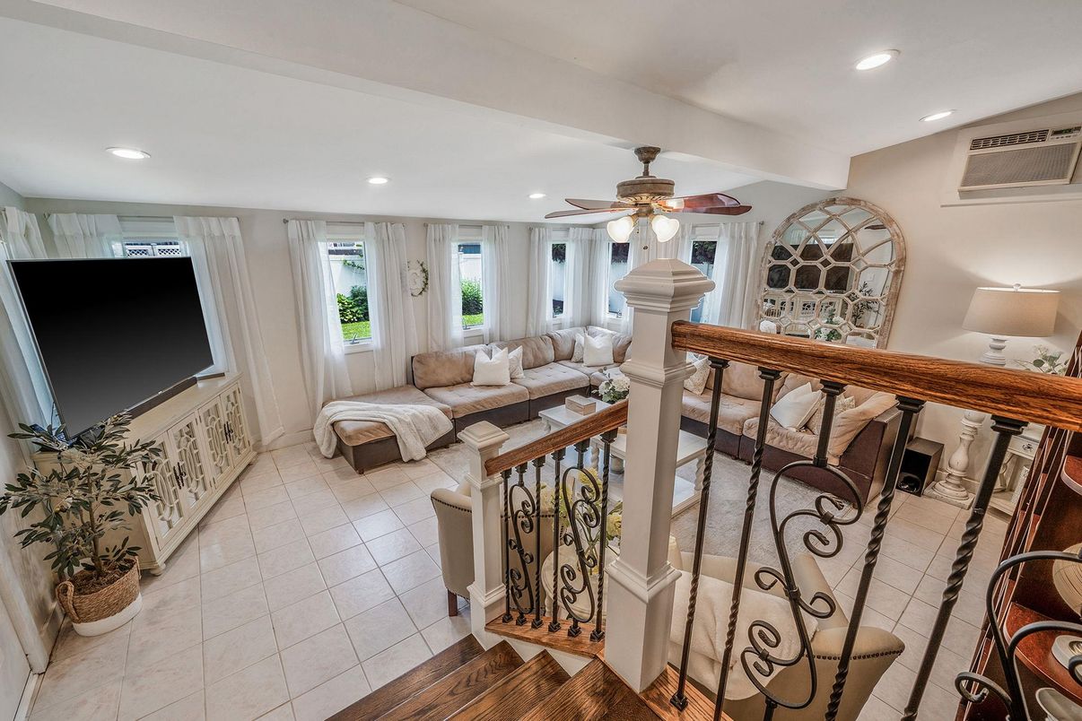 Interior, Living room, Recessed Lighting