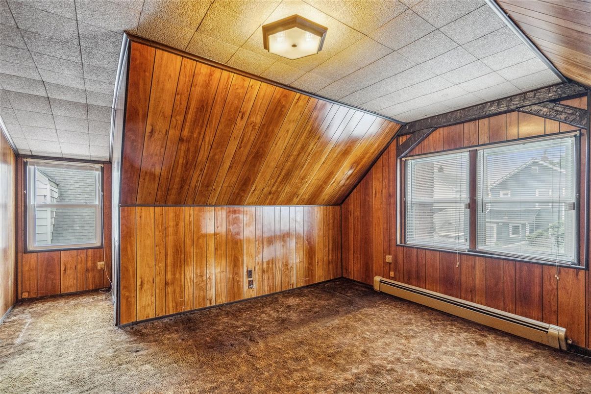 Empty room, Interior, Wooden Ceilings, Wooden Walls
