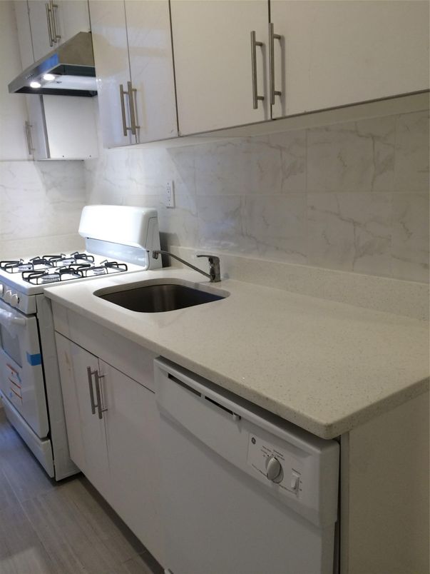 Interior, Kitchen, Marble Walls, Wood Texture Flooring