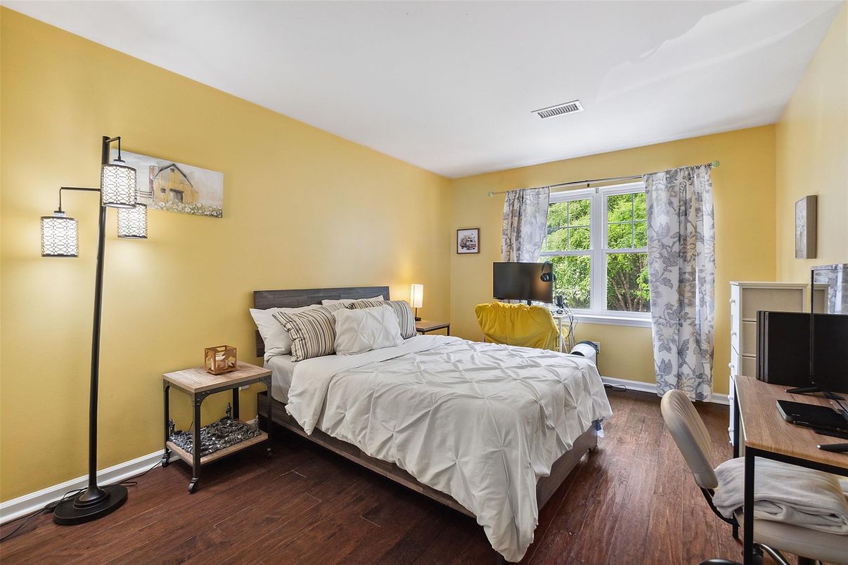 Bedroom, Interior, Wood Texture Flooring