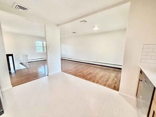 Empty room, Interior, Wood Texture Flooring