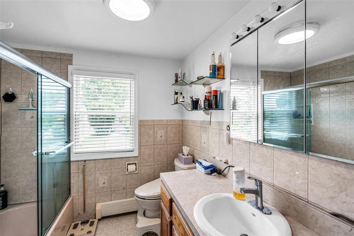Bathroom, Dual Sink Vanities, Glass Shower, Interior