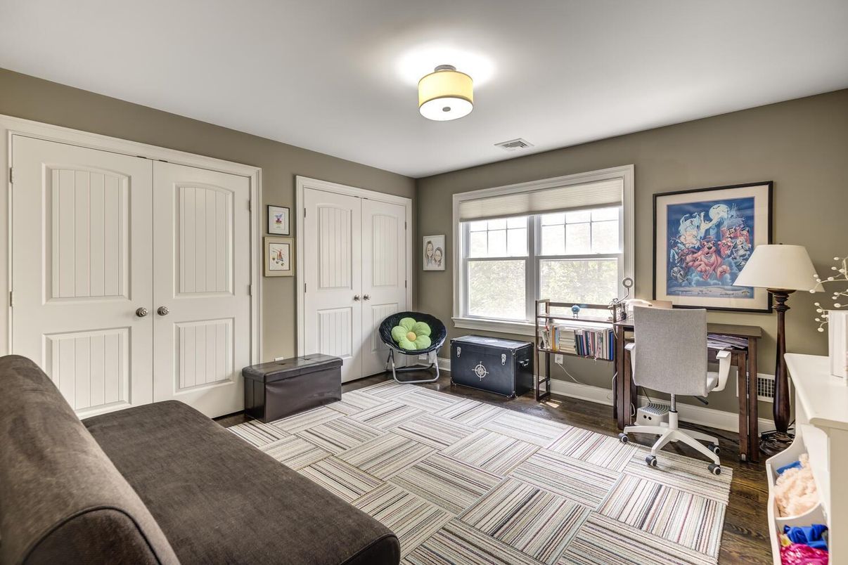 Home Office, Interior, Wood Texture Flooring