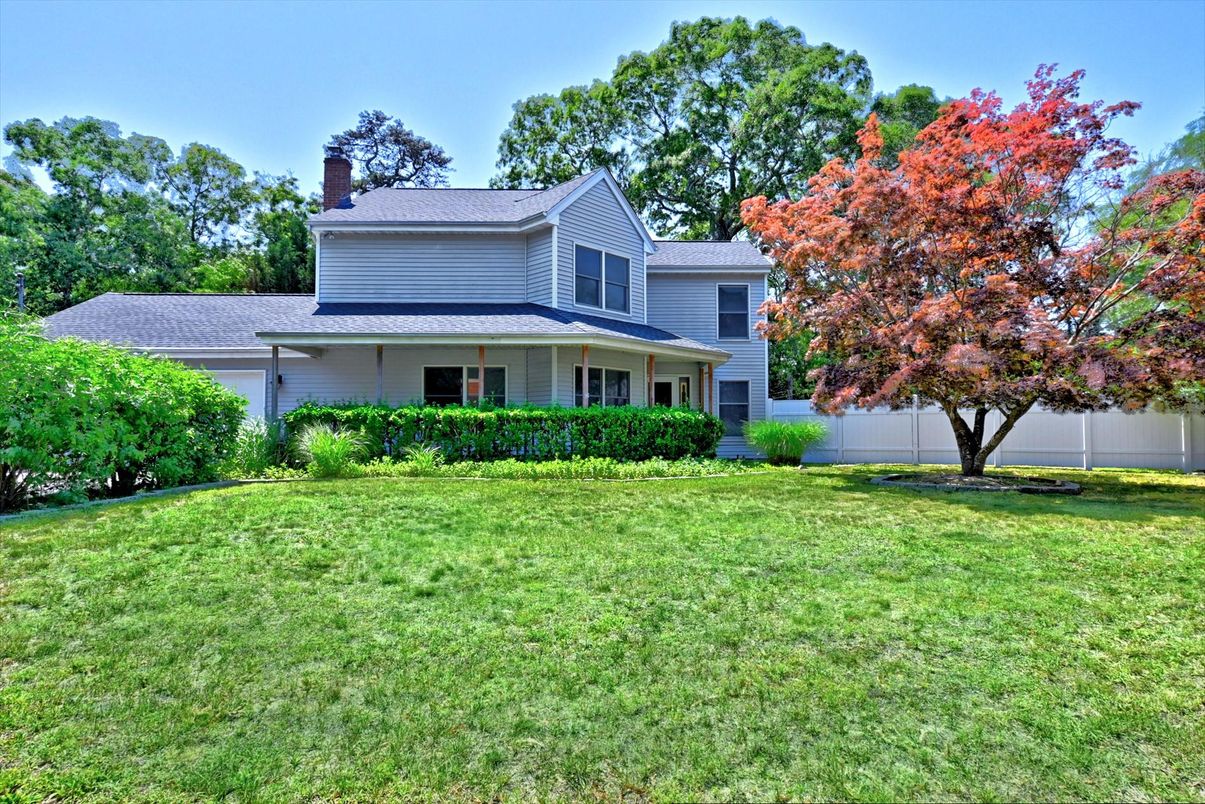 Attached, Backyard, Exterior, Facade, Farmhouse