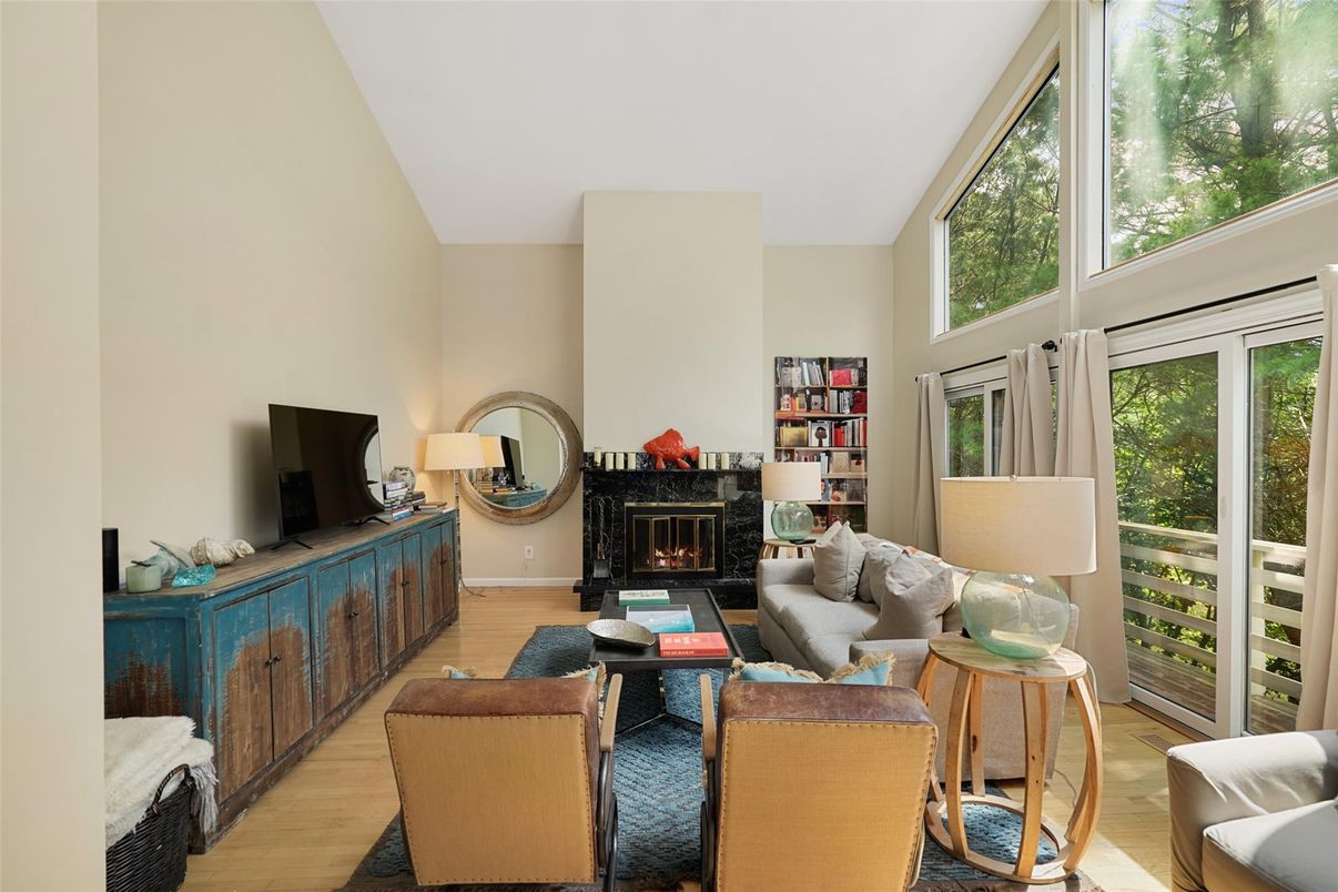 Fireplace, Interior, Living room, Wood Texture Flooring