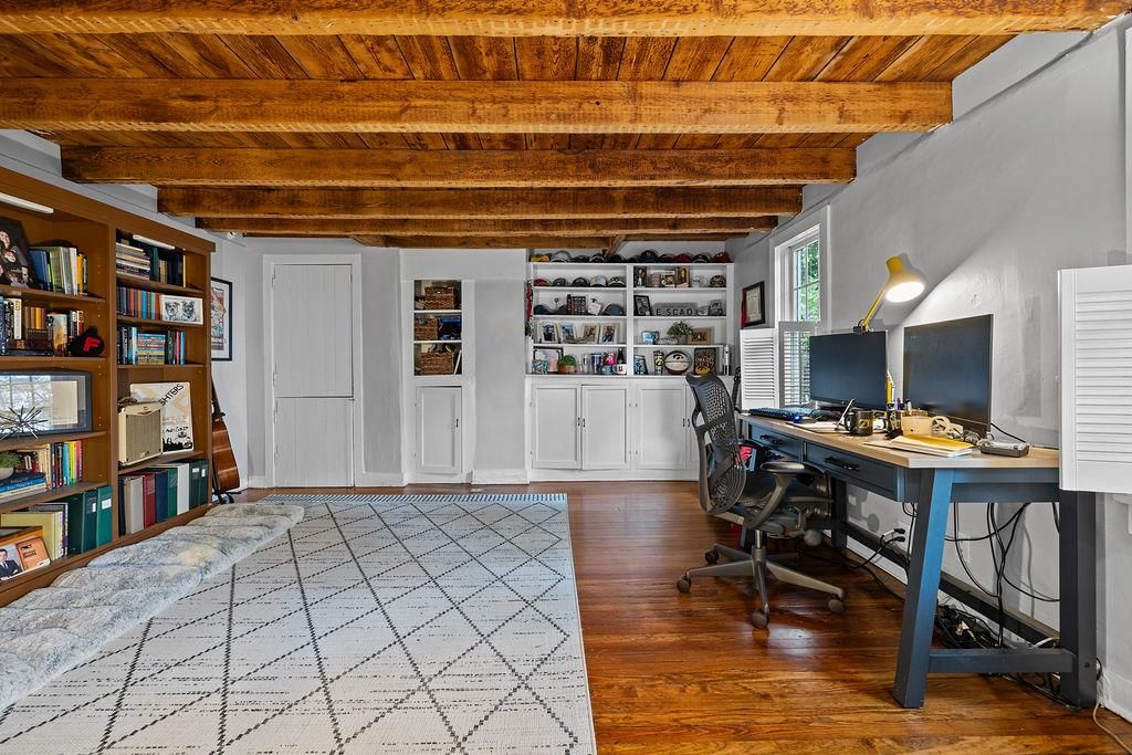 Home Office, Interior, Wooden Beams, Wooden Ceilings, Wood Texture Flooring