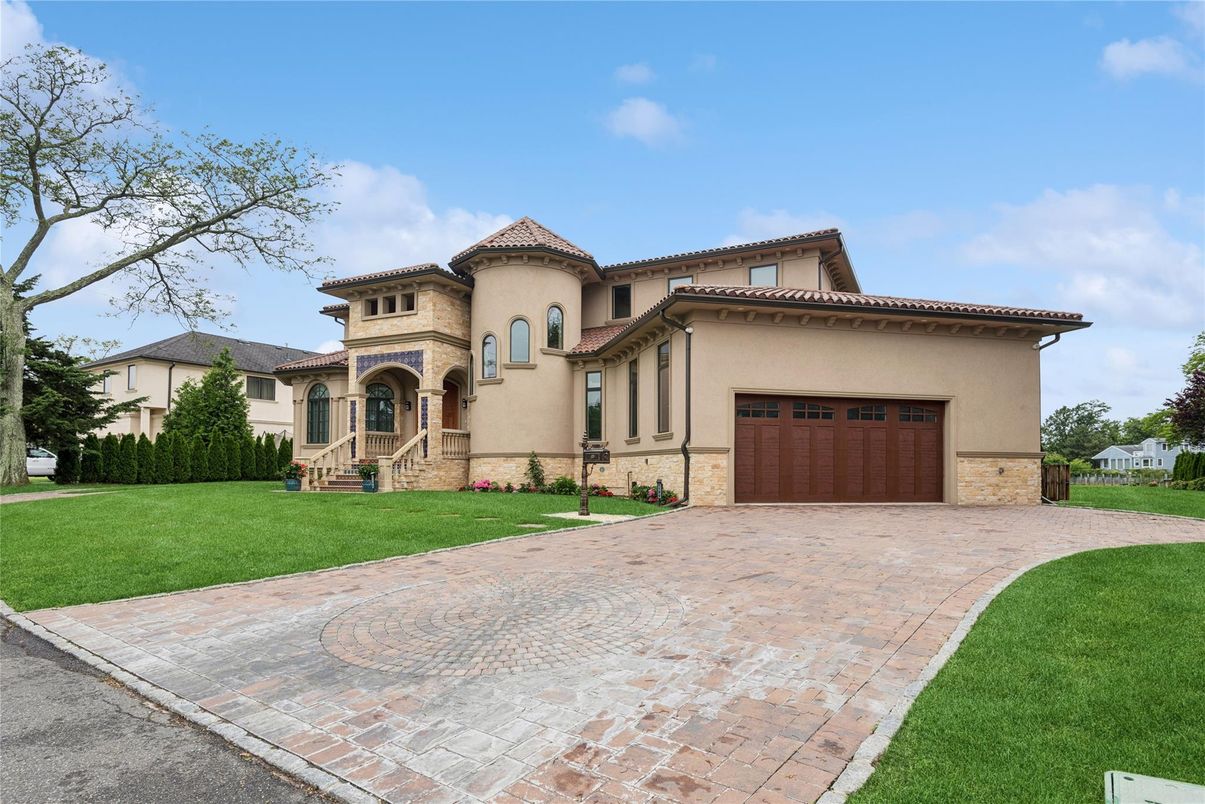 Attached, Backyard, Exterior, Facade, Mediterranean