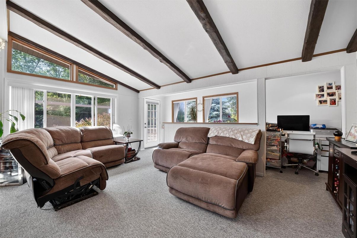 Home Office, Interior, Living room, Wooden Beams