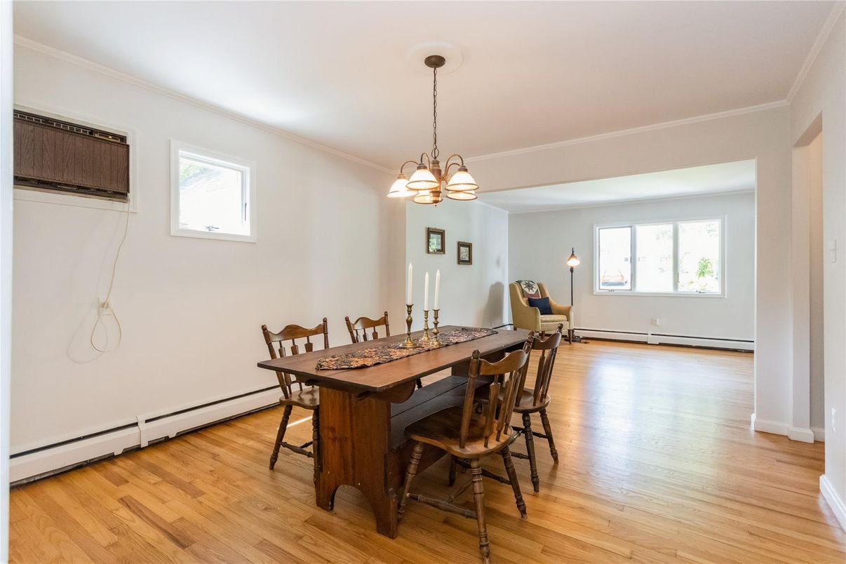Chandelier, Dining room, Interior, Pendant Lights, Wood Texture Flooring