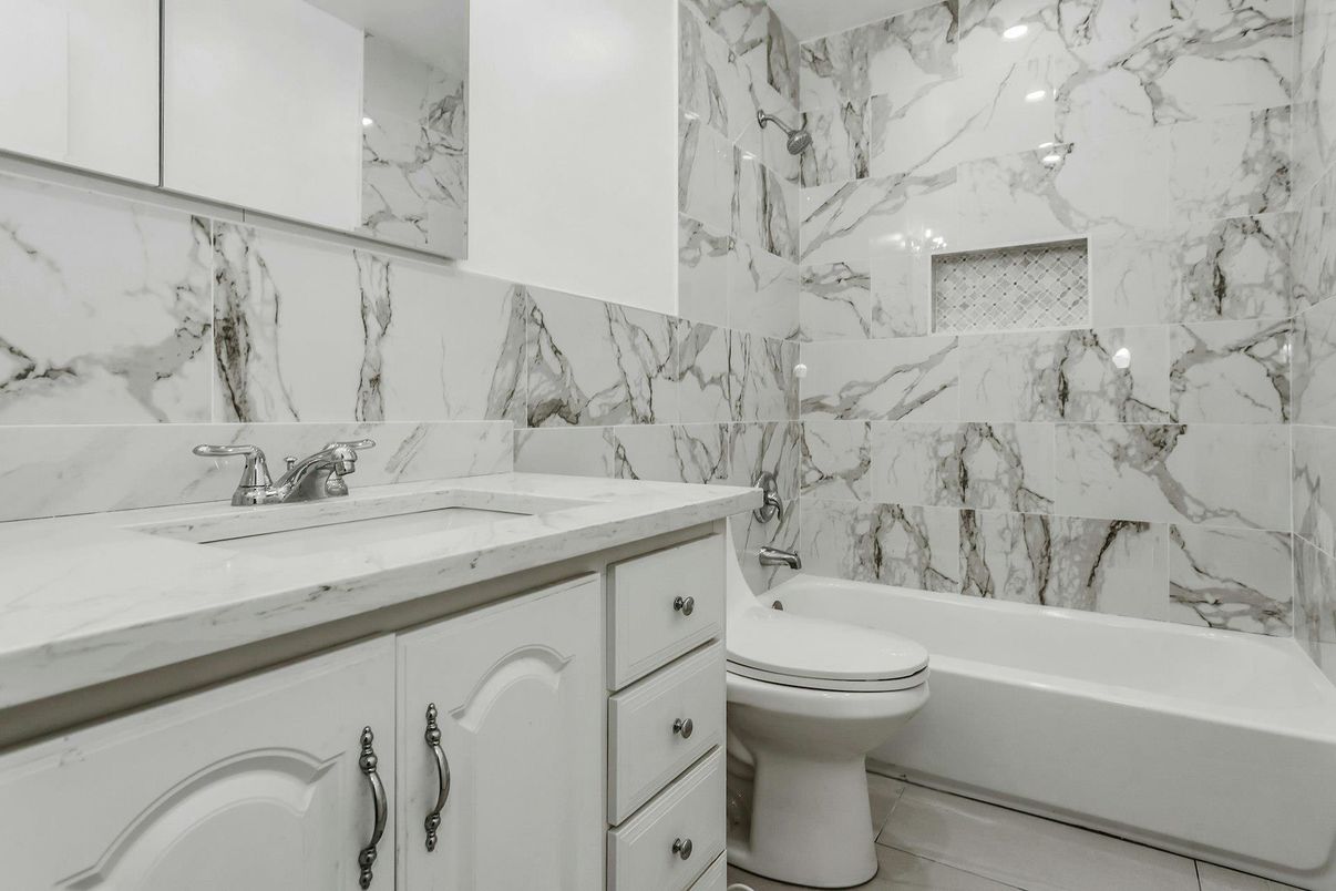 Bathroom, Interior, Marble Walls