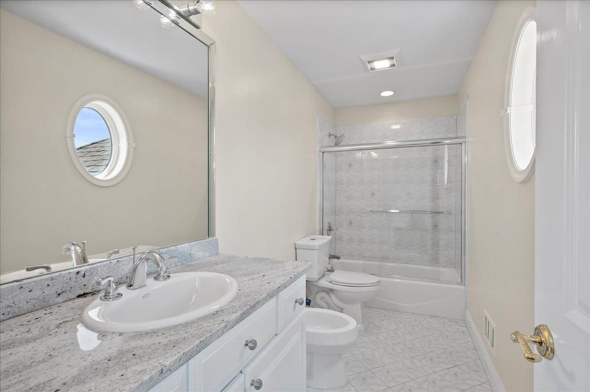 Bathroom, Glass Shower, Interior, Marble, Recessed Lighting