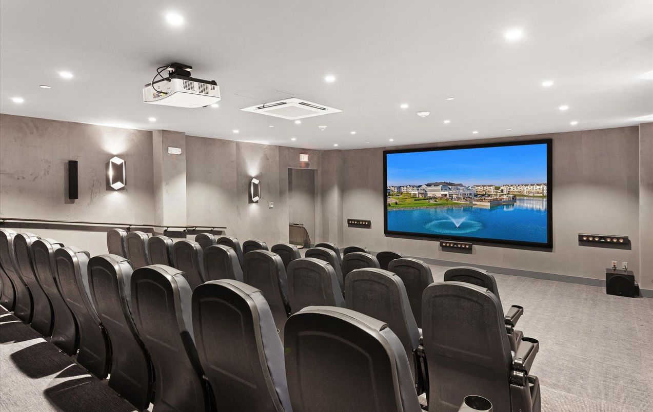 Home Theatre Room, Interior, Projection Screen, Recessed Lighting, Theatre Room