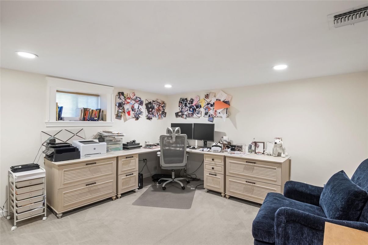 Home Office, Interior, Recessed Lighting