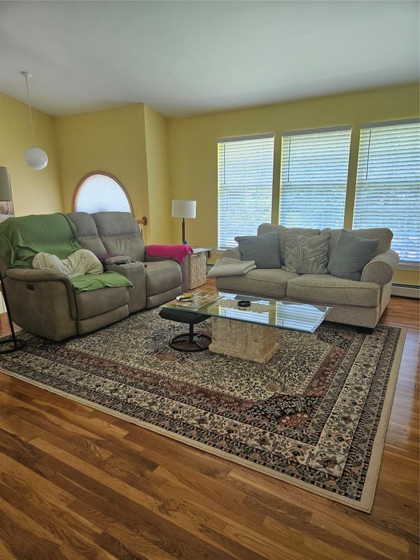 Interior, Living room, Pendant Lights, Wood Texture Flooring