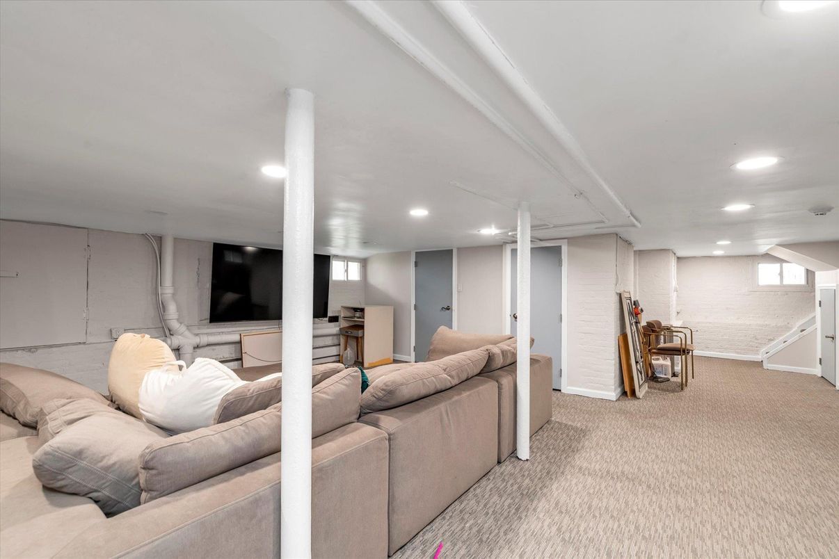 Interior, Living room, Recessed Lighting